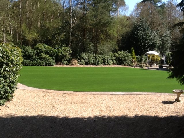 Artificial grass instatllation - finished product