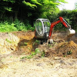 Excavation for terraced garden – hampshire, west sussex & surrey Excavation for terraced garden - hampshire, west sussex & surrey