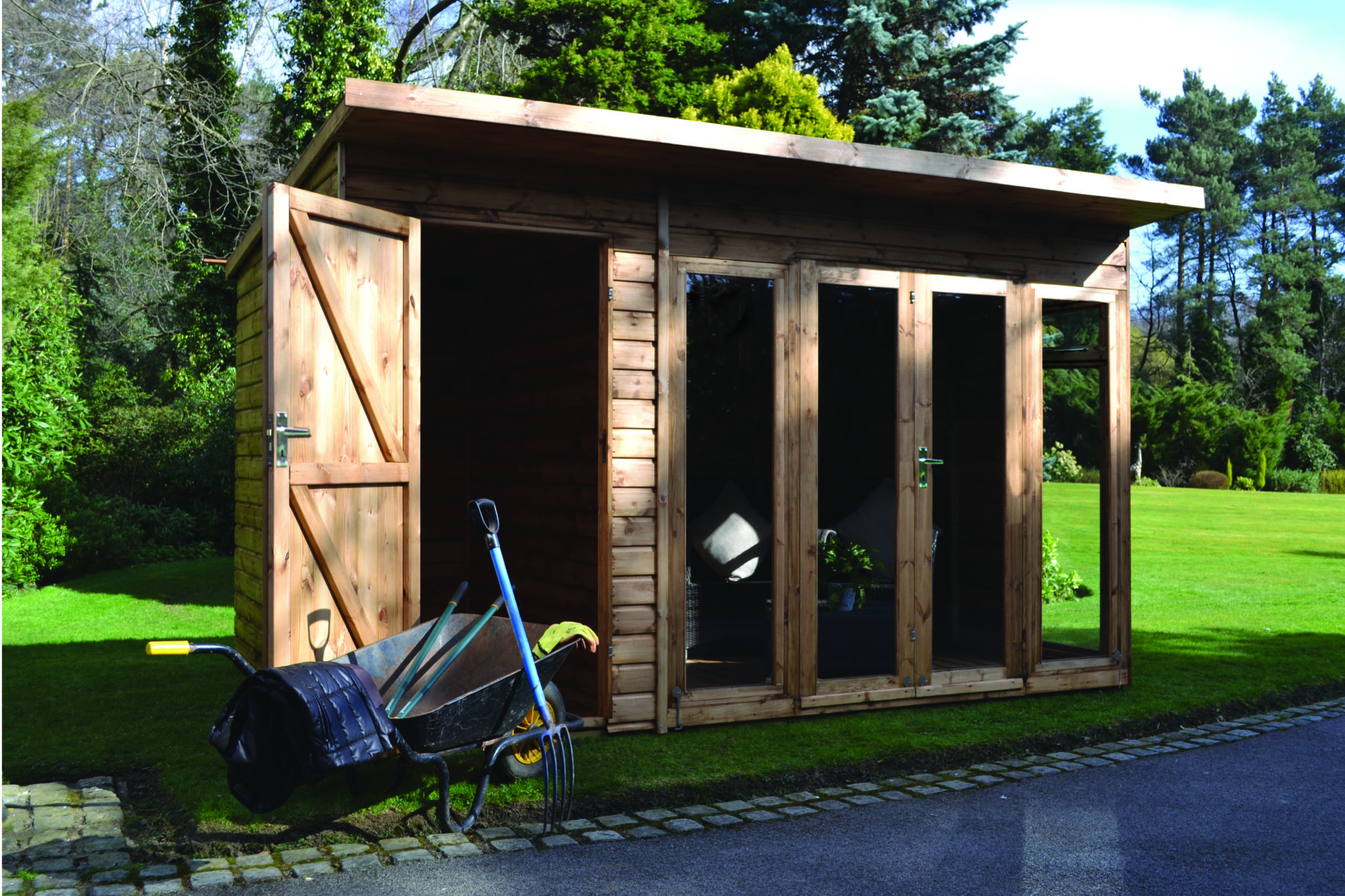 Regency Palma Dual Summerhouse Shed combination 12' x 8'