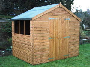 Passmores Premier 6 x 8 Apex Shed Style B optional double doors