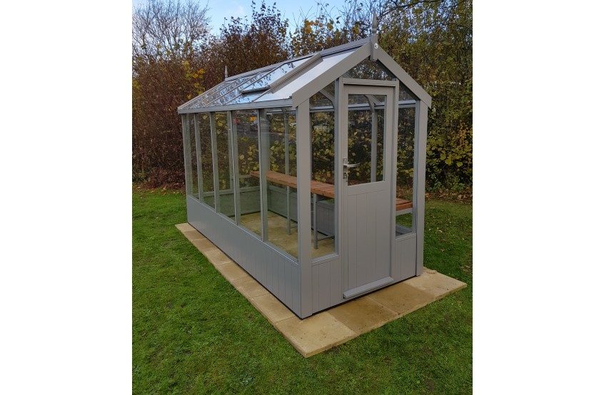 Swallow Lark Greenhouse 4'7x10'5 painted Moles Breath
