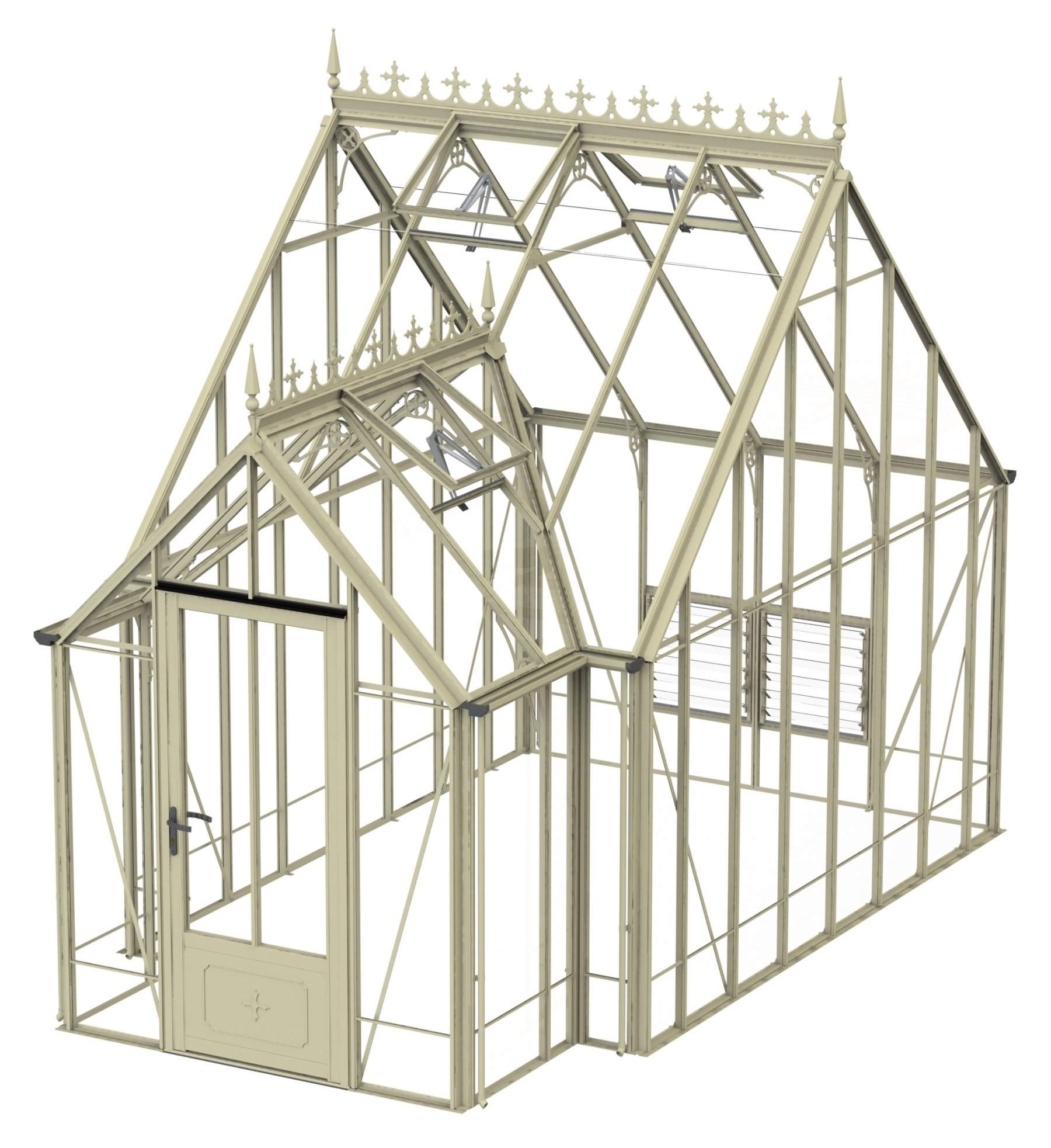 Robinsons Rookley Ivory Greenhouse 14 x 8