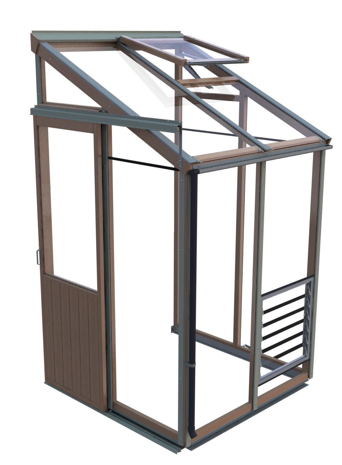 Alton Evolution Four Lean to Greenhouse