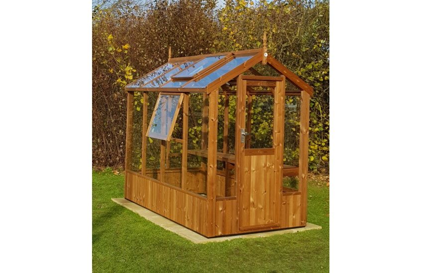 Lark Swallow greenhouse 4’7 x 8’4 with optional extra side vent