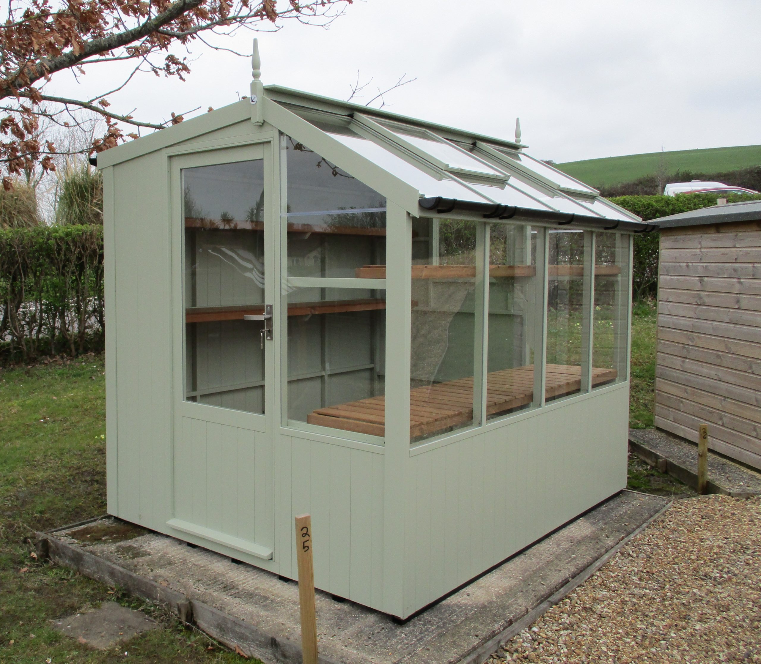 Jay 6'8 x 8'4 potting shed Vert de terre