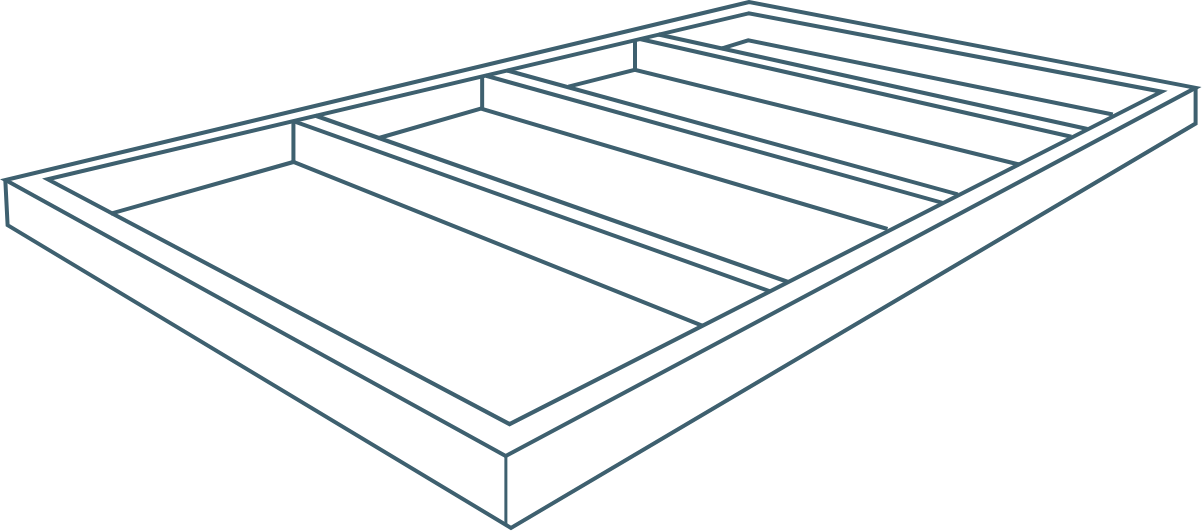 Timber base to go on existing paving or concrete 