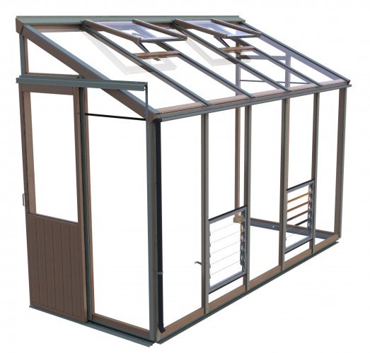 Alton Evolution Four Lean to Greenhouse