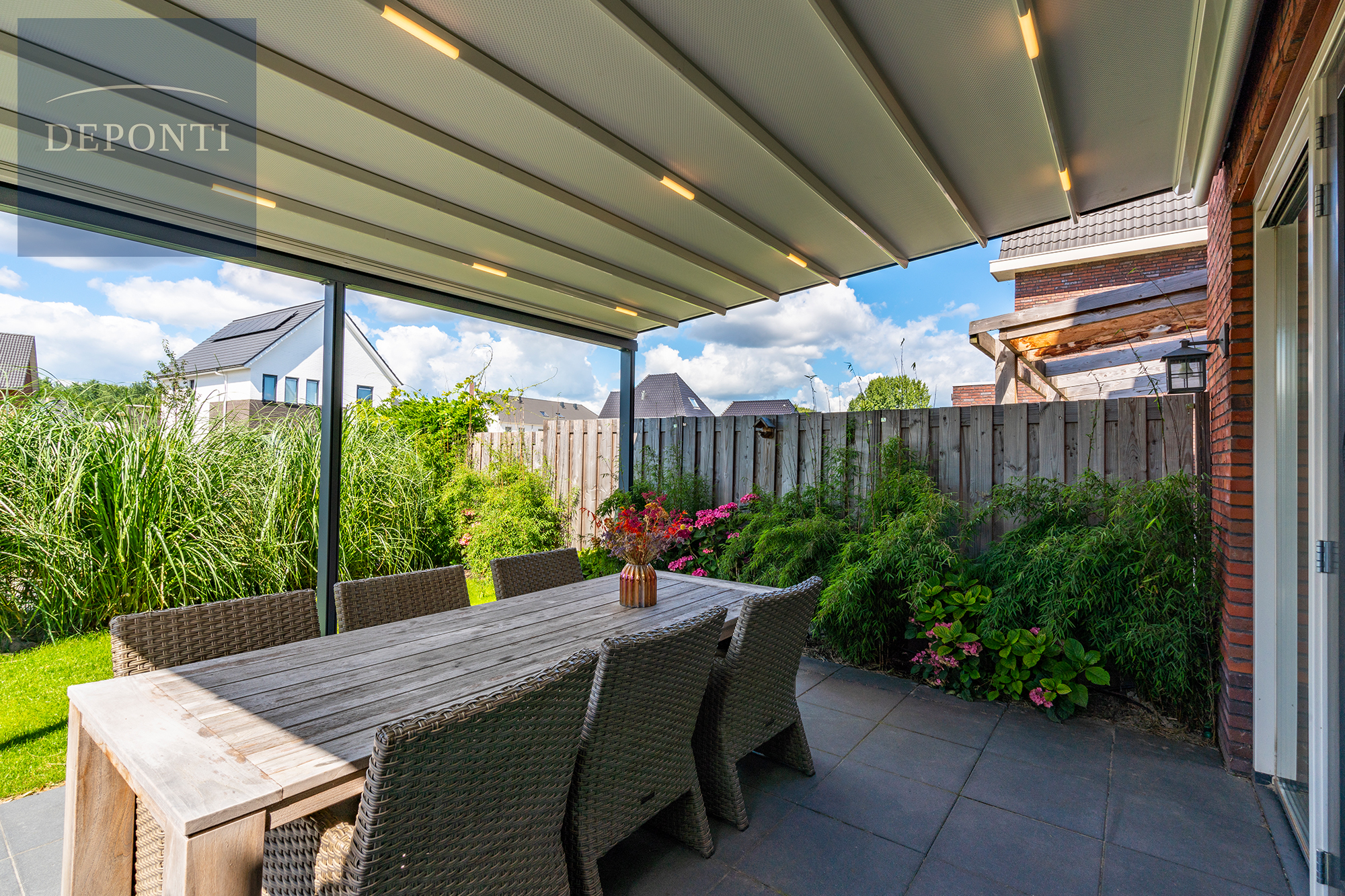 Deponti pergola retractable roof
