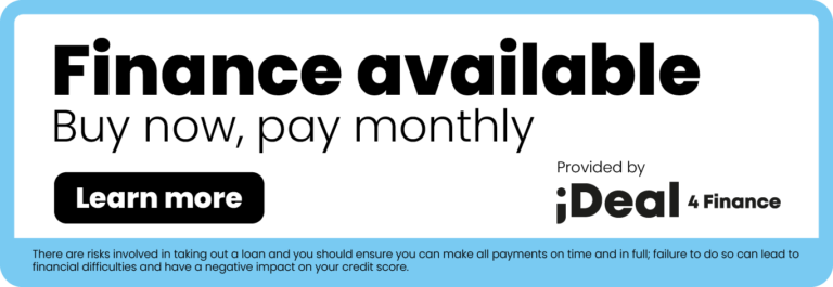 Finance available from iDeal 4 Finance. Buy now, pay monthly.