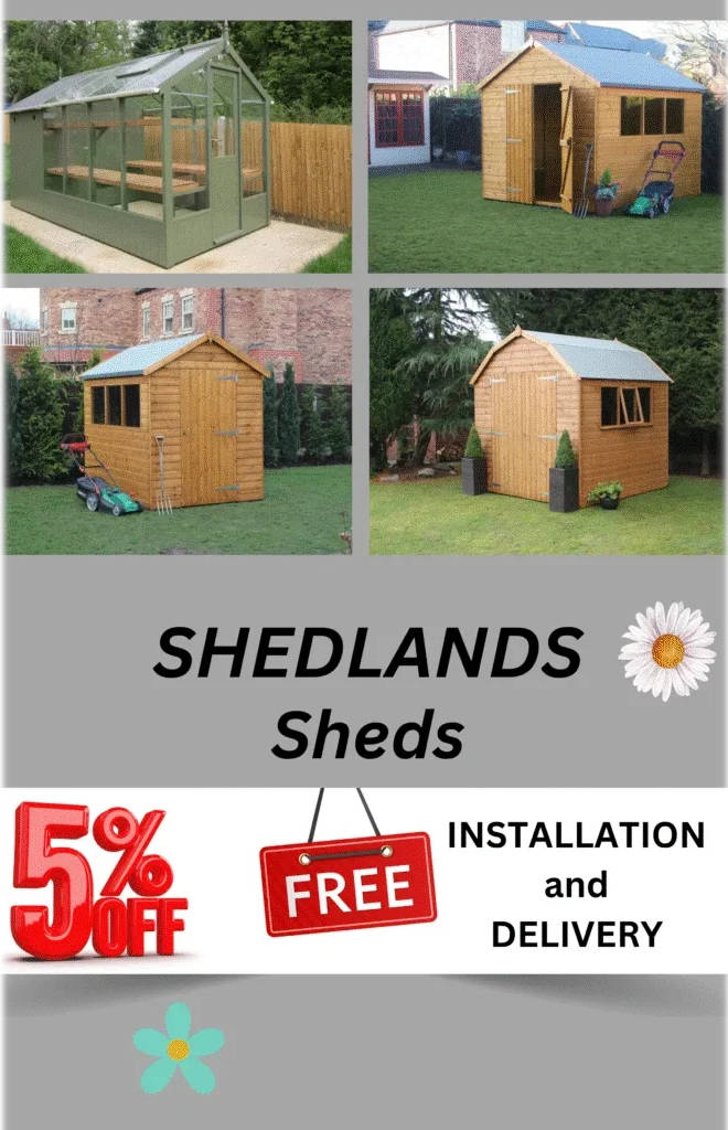 Click here for 5% off Shedlands Sheds. Free Installation and Delivery